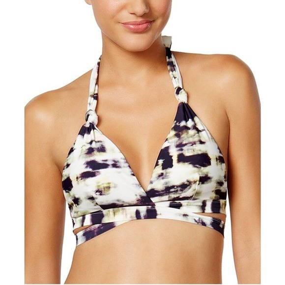 Rachel Roy wrap style halter Bikini top size L - Picture 1 of 2